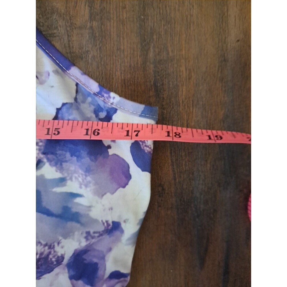 OUGES OE Halter Neck Dress Sz Large Floral Casual… - image 10